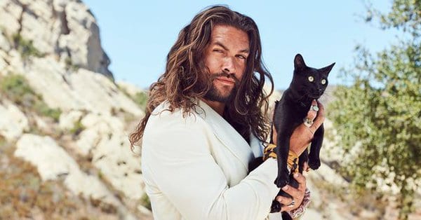 Jason Momoa Cuddling Cat For Magazine Cover Is Our New Favorite Thing