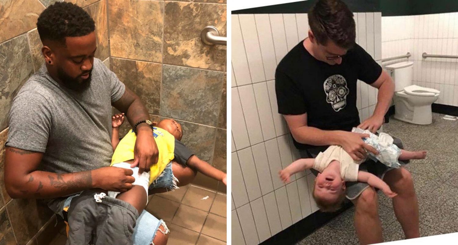 Baby Changing Tables Should Be Installed In Men’s Bathrooms- Says, Dads