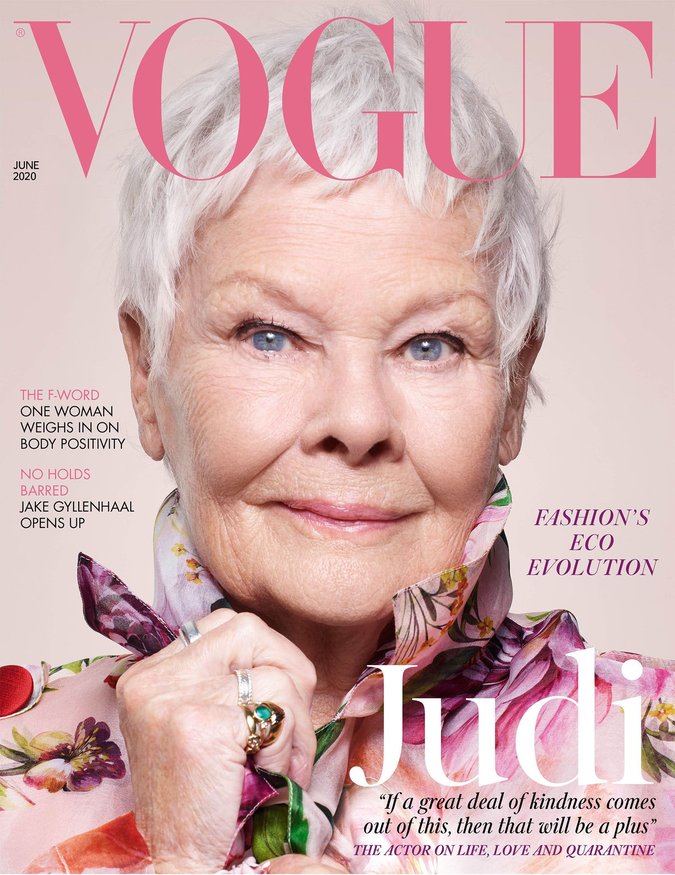 dame judi dench becomes vogue's oldest cover star in history aged 85