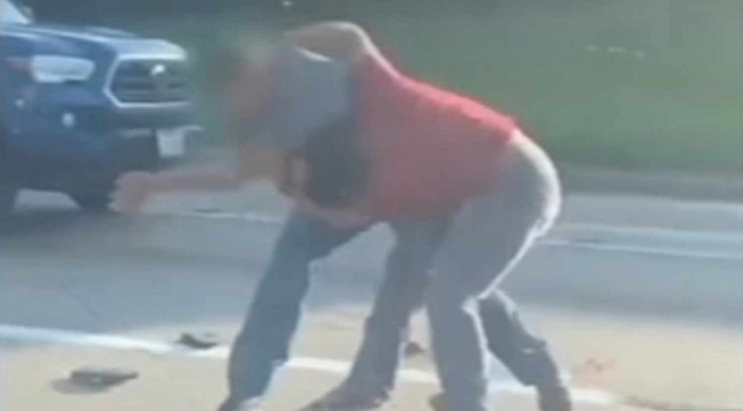 Vicious Road Rage Fight Between A Man And Woman After She ‘cut Him Off’ In Traffic