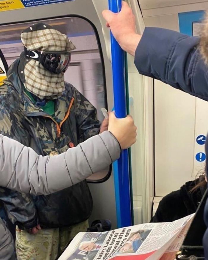 this instagram page is posting the ridiculous corona masks spotted on the subway (37 pics)