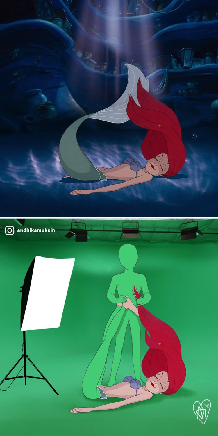 11 behind-the-scenes pics of disney's famous scenes interview with artist