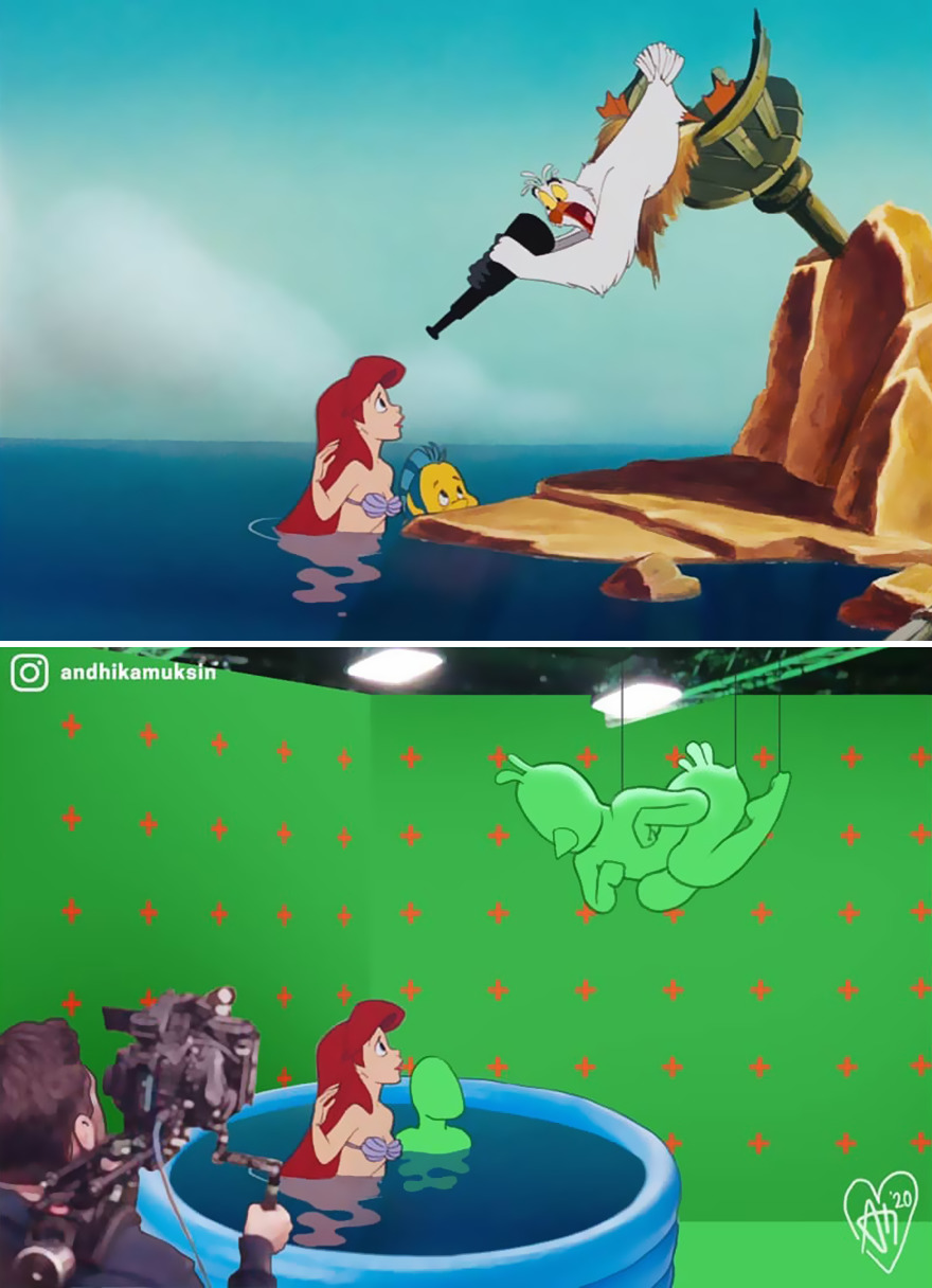 11 behind-the-scenes pics of disney's famous scenes interview with artist
