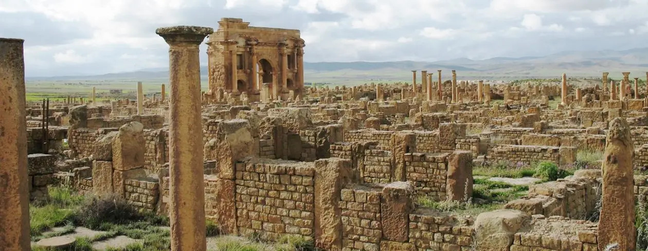 inside timgad, the roman ruins that were buried in algeria's desert for 1,000 years