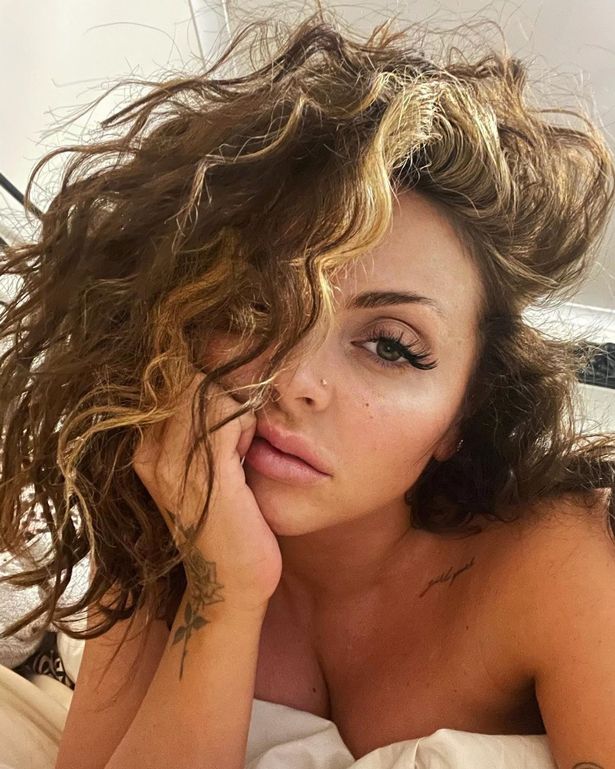 jesy nelson stuns little mix fans as she goes topless in bare-faced selfie