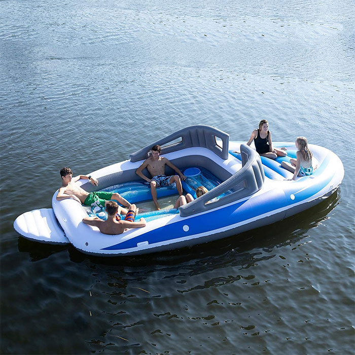 Want To Feel Rich? This Life-Size Inflatable Speedboat Will Make You Feel Like A Millionaire