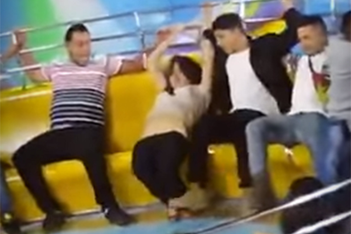 woman who went commando loses her pants on a wild carnival ride