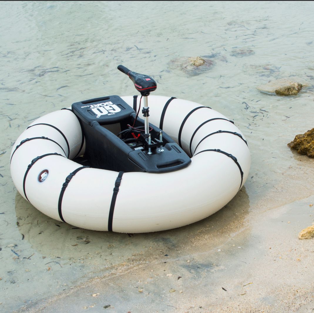 this motorized pool float lets you play bumper cars anywhere, anytime
