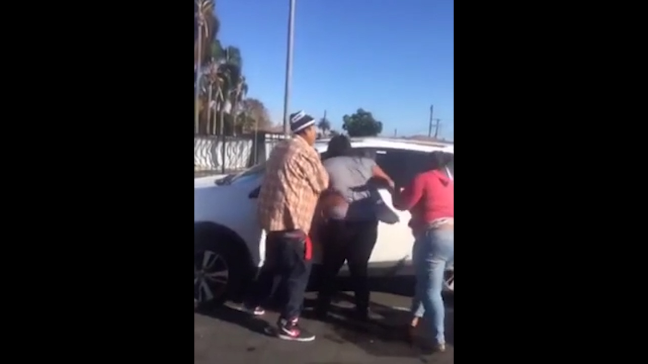 woman goes on epic gta-style rampage after road rage argument with fellow driver