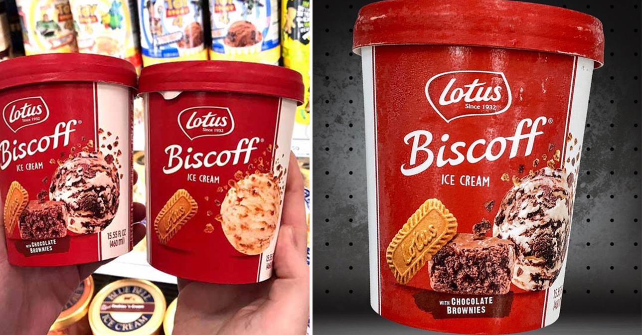 Asda Is Now Selling Lotus Biscoff Ice Cream Stuffed With Chocolate Brownie Chunks
