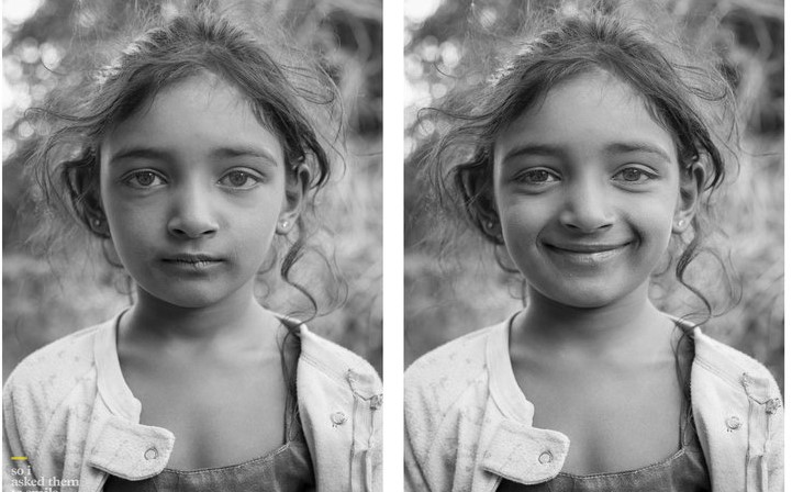 10 Pics Of People Before And After They Were Asked To Smile