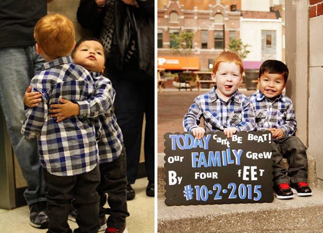 +15 heartwarming pics of kids who were just adopted from foster care