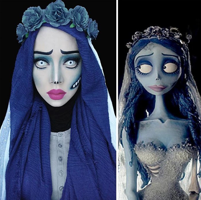 meet the woman using her hijab and makeup to transform into disney and comic book characters