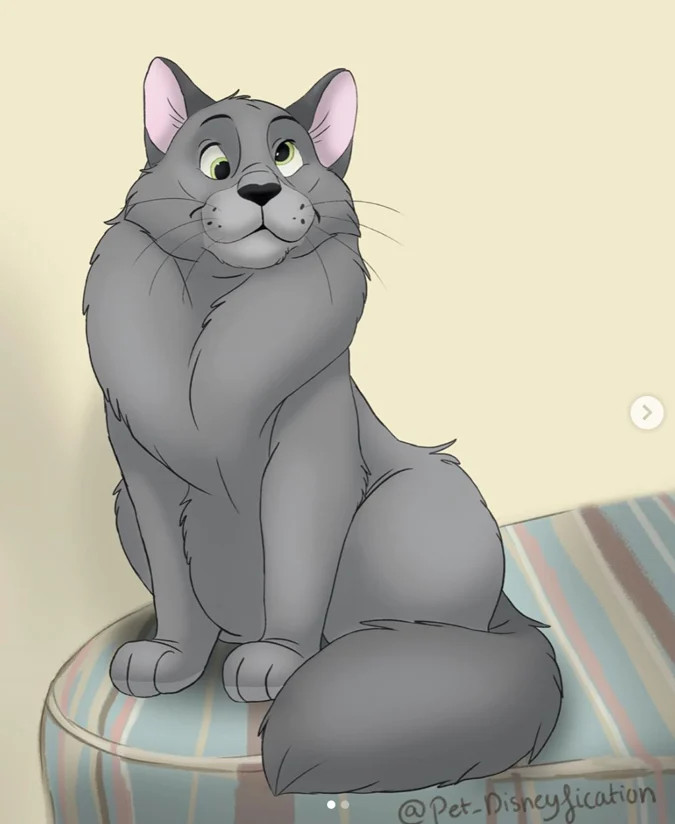 people send pictures of their pets to this artist, and she disneyfies them