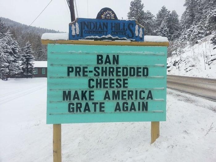 someone is putting the funniest signs ever in colorado, and the puns are priceless (30 pics)