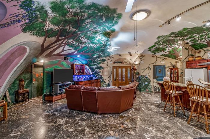 this colorful, $2.25m texas home is entirely underground — take a look inside!
