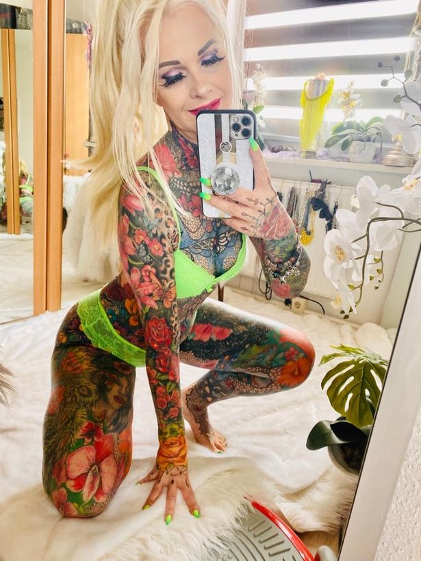 woman, 55, who's spent almost $39,000 (£30,000) on tattoos gets asked if her genitals are inked
