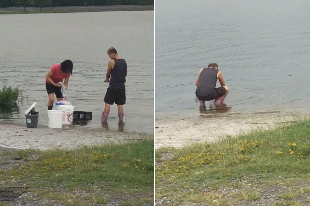 restaurant in trouble after video showed employees washing kitchen utensils in a lake