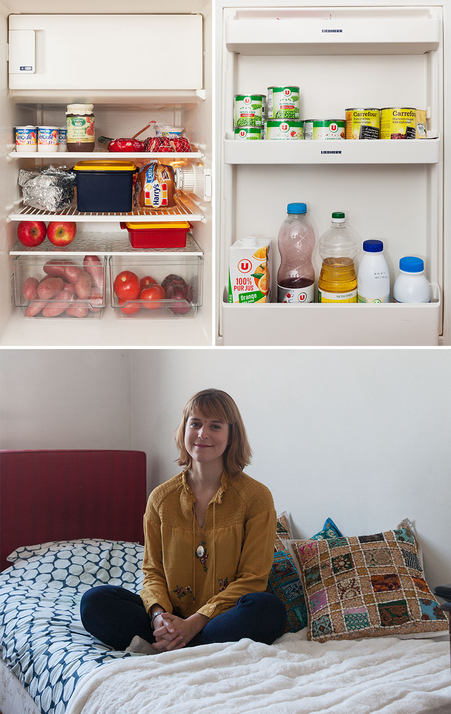 photographer compares 14 fridges and their owners around the world
