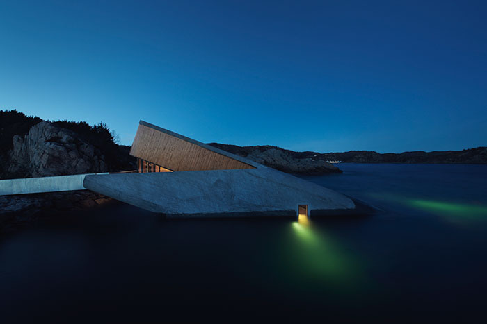 underwater restaurant has been completed in norway and it looks out of this world
