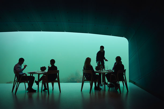 underwater restaurant has been completed in norway and it looks out of this world