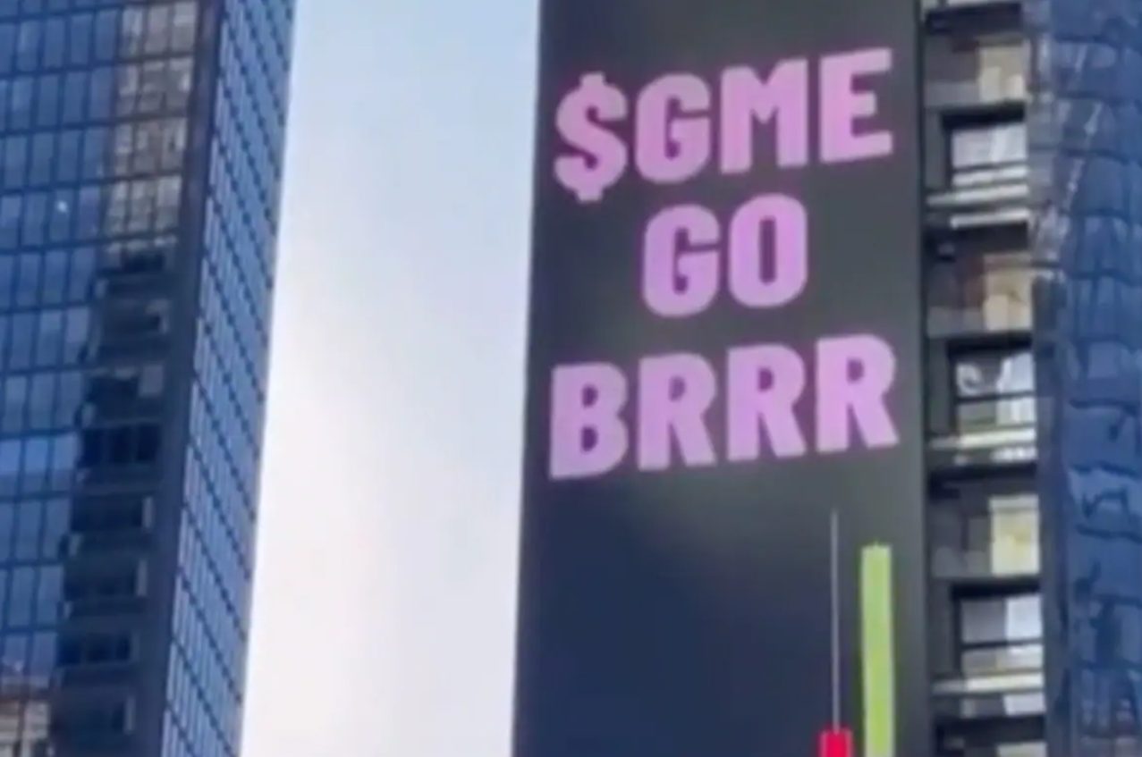 defiant redditors buy times square billboard as gamestop stock saga rages