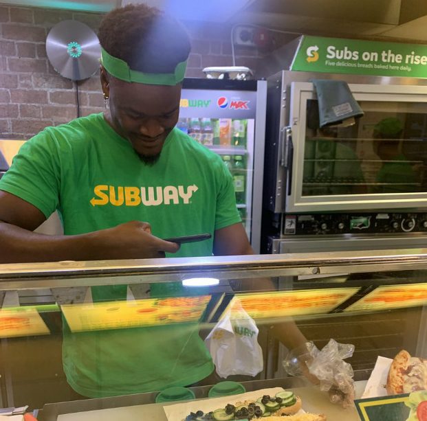 this woman drunk-ordered a subway sandwich and it was so crazy, the subway worker had to take a photo