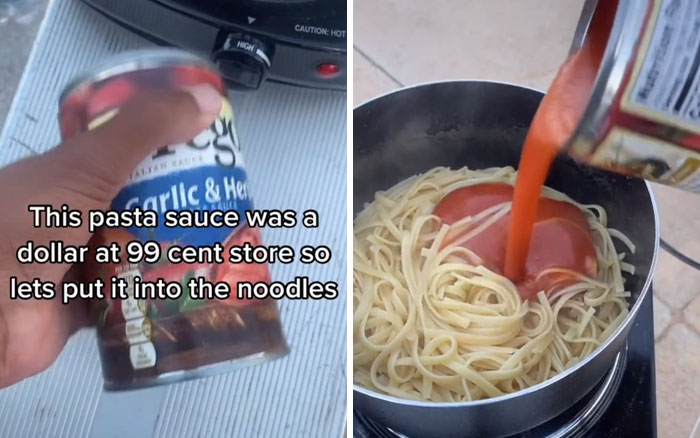 homeless teen goes viral with 19m views after showing how he cooks his meals