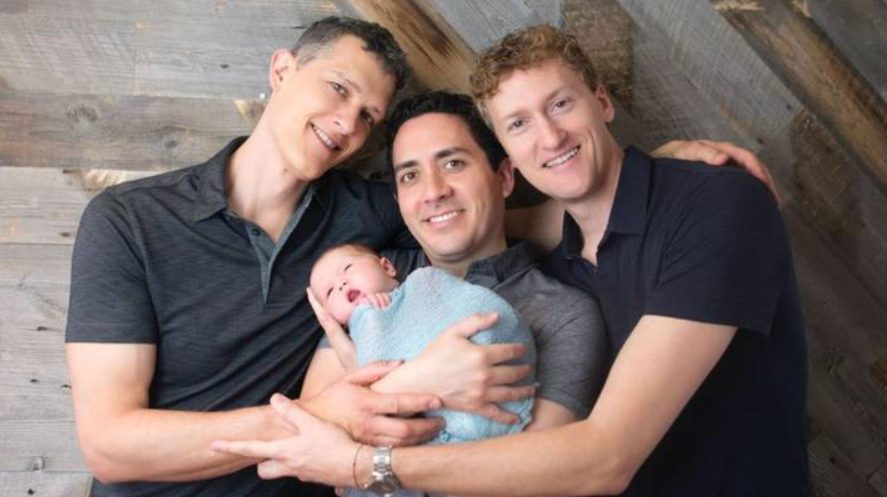 california throuple become first to have 3 dads legally listed on daughter’s birth certificate
