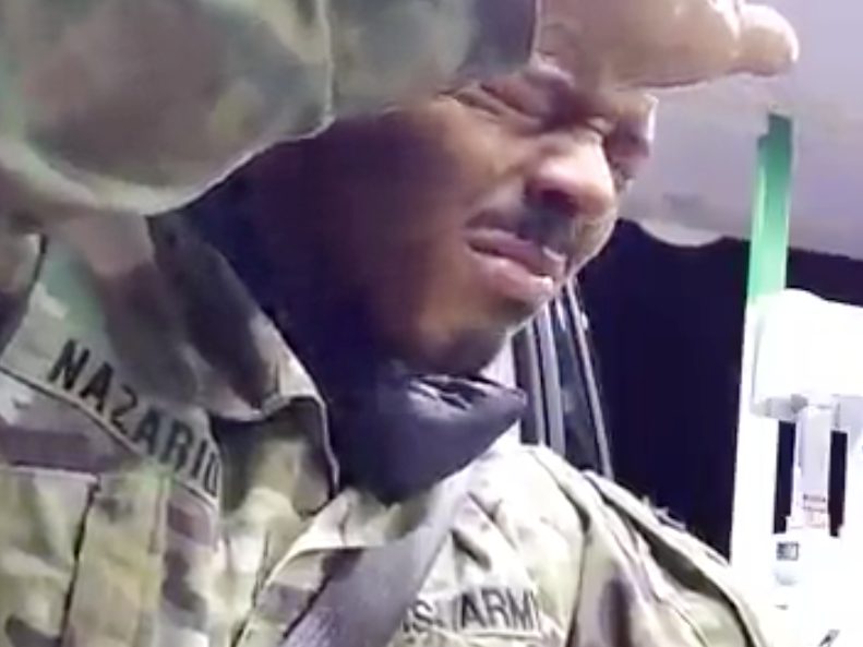 black army officer pepper-sprayed in traffic stop accuses officers of assault