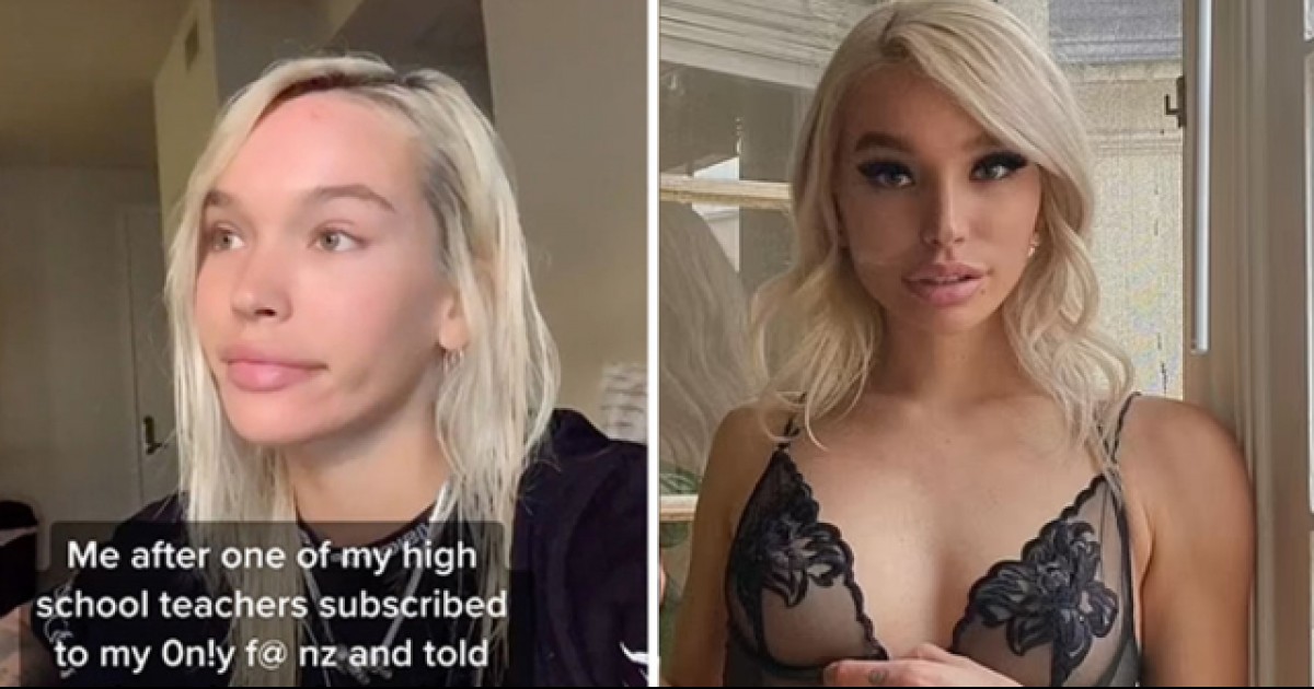 onlyfans model creeped out after discovering her former high school teacher now follows her