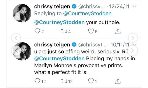 chrissy teigen is being accused of bullying a teenager and telling them to commit suicide