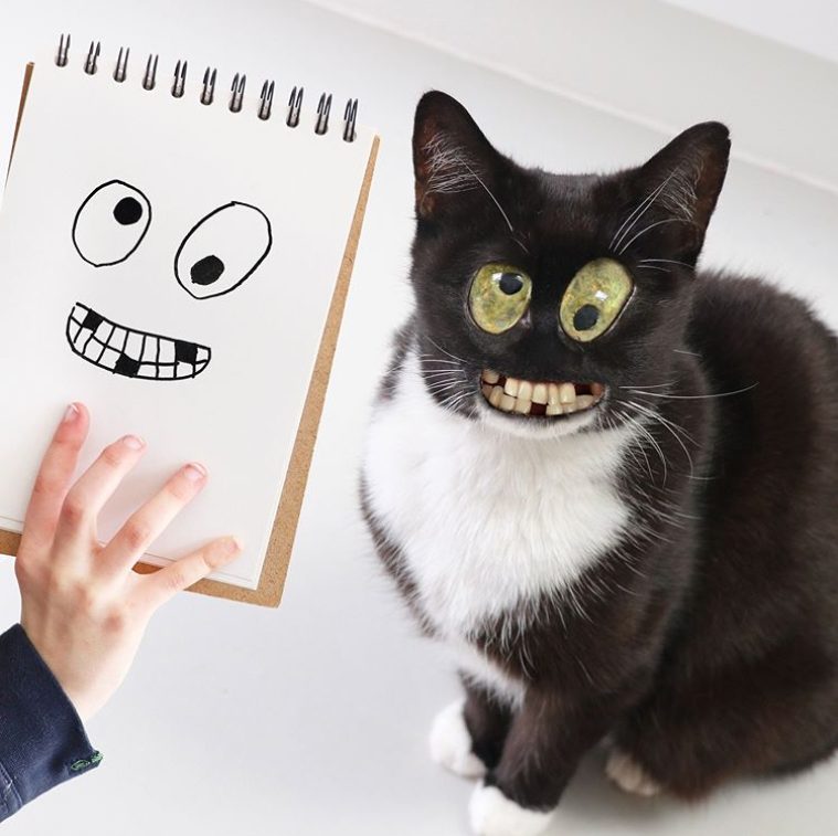 dad brings kids' drawings to life and the results are weirdly realistic