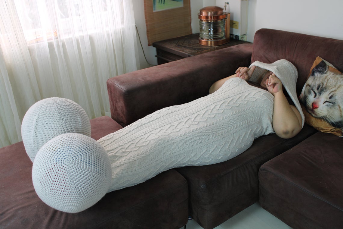 you can now get a crocheted penis blanket to keep you warm on cold, lonely nights