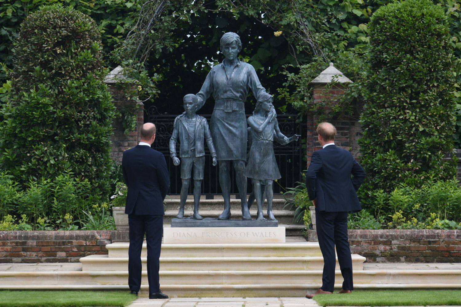 Prince William And Harry Put Feud Aside To Unveil Statue Of Diana