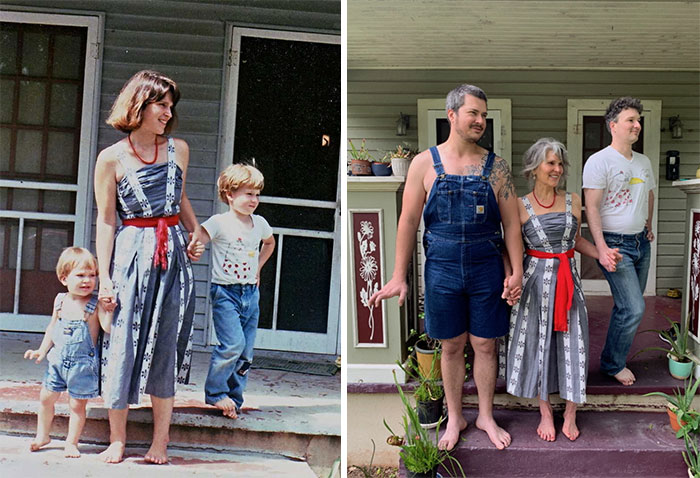 50 Funny And Spot-on Recreations Of Old Photos, As Shared In This Group