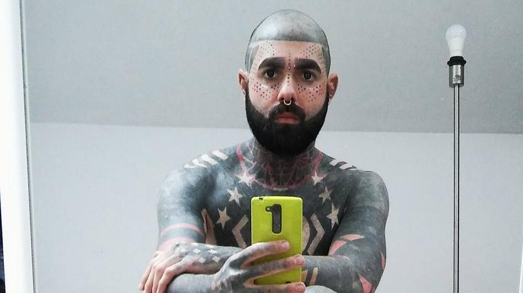 Adam Curlykale: The Man Who Covered His Body With Tattoos