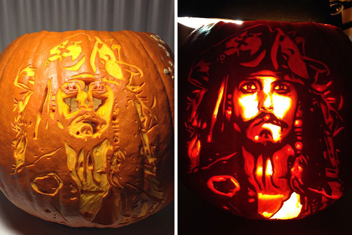 50 Times People Took Halloween Pumpkin Carving To A Whole New Level And Created These Masterpieces