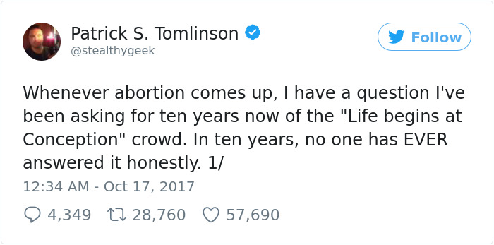 This Man Asked A Simple Question Online That Shut Down The Whole Anti-abortion Argument