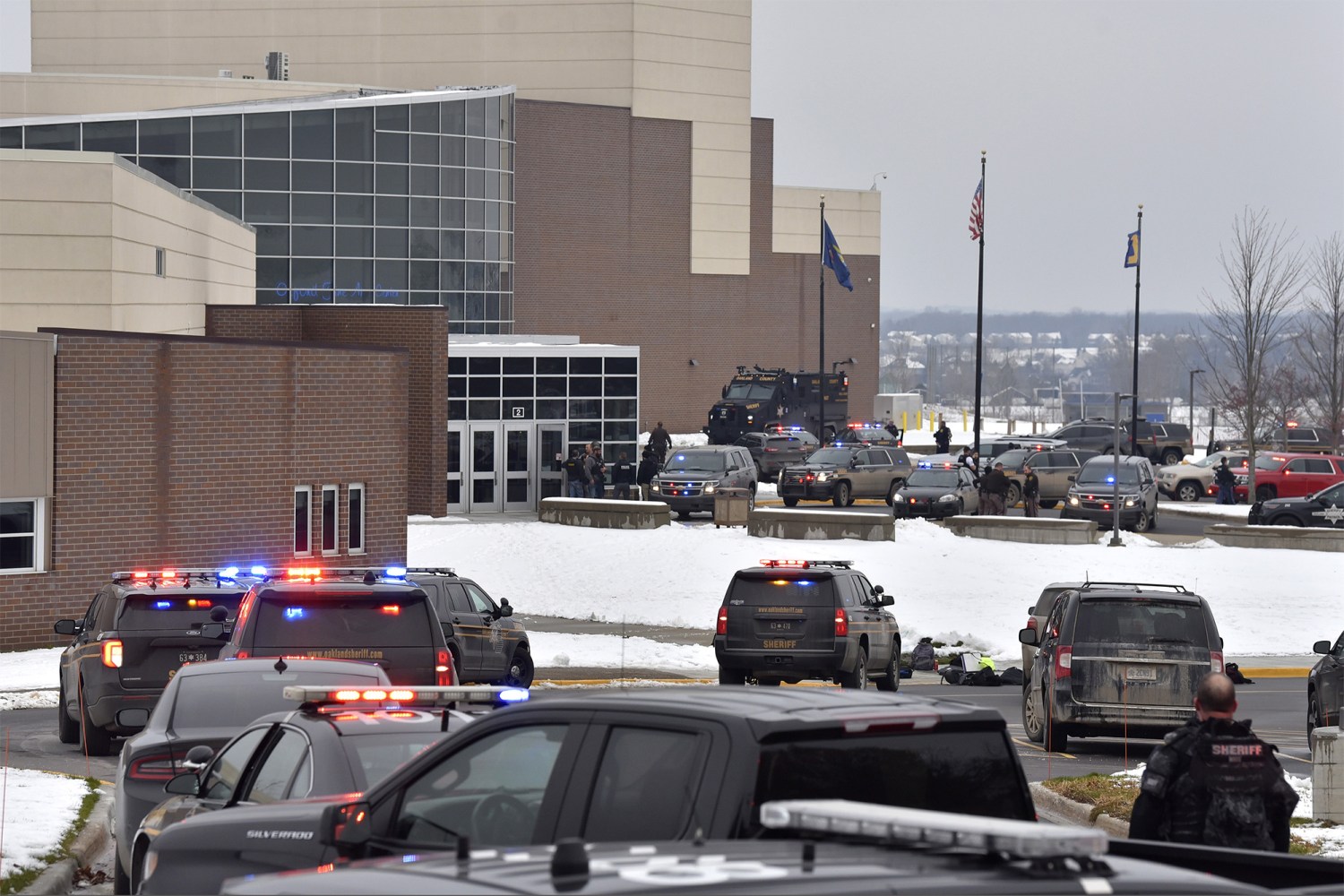 Michigan High School Gunman Ethan Crumbley, 15, Is Arraigned As An Adult Terrorist As Police Reveal He Had Meeting With His Parents And Teachers To 'discuss His Behavior' Three Hours Before He Opened Fire In Hallways And Killed Four Classmates