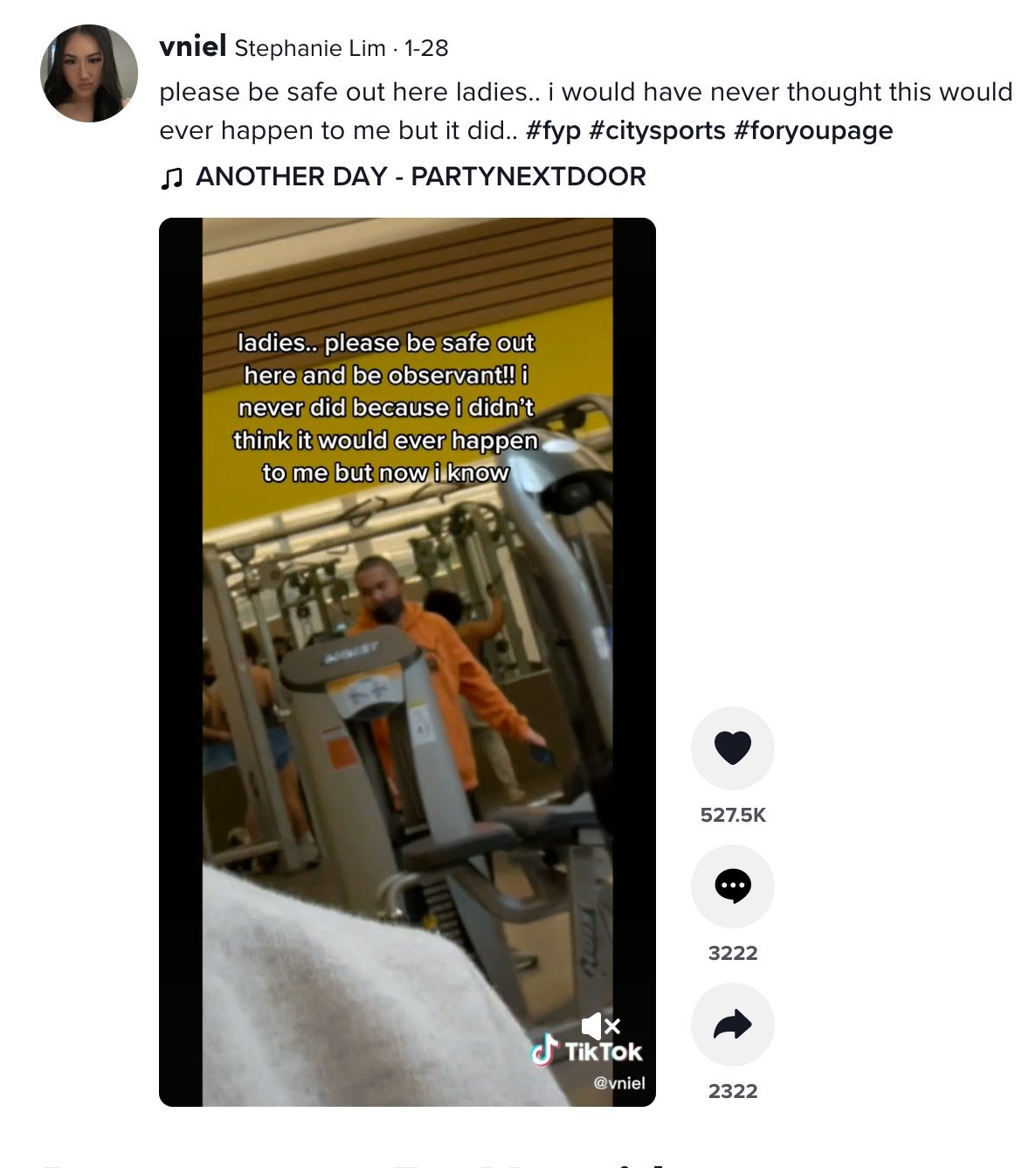 Woman Feels Forced To Change Outfit After Man Secretly Takes Her Photo At The Gym