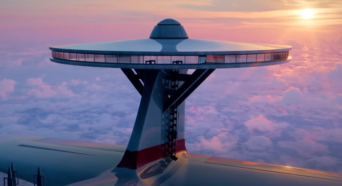 Futuristic Hotel That Never Lands Set To Fly 5,000 Guests Through Sky