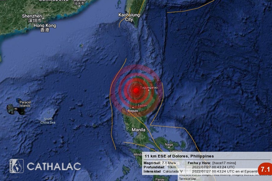 The Philippines Is Rocked By A "massive" 7.3 Magnitude Earthquake