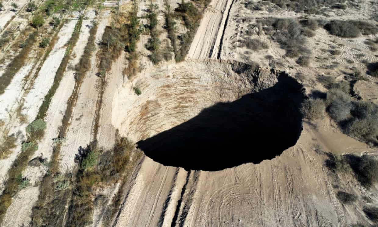 Scientists Are Investigating A Giant Mysterious Sinkhole That's Still Growing