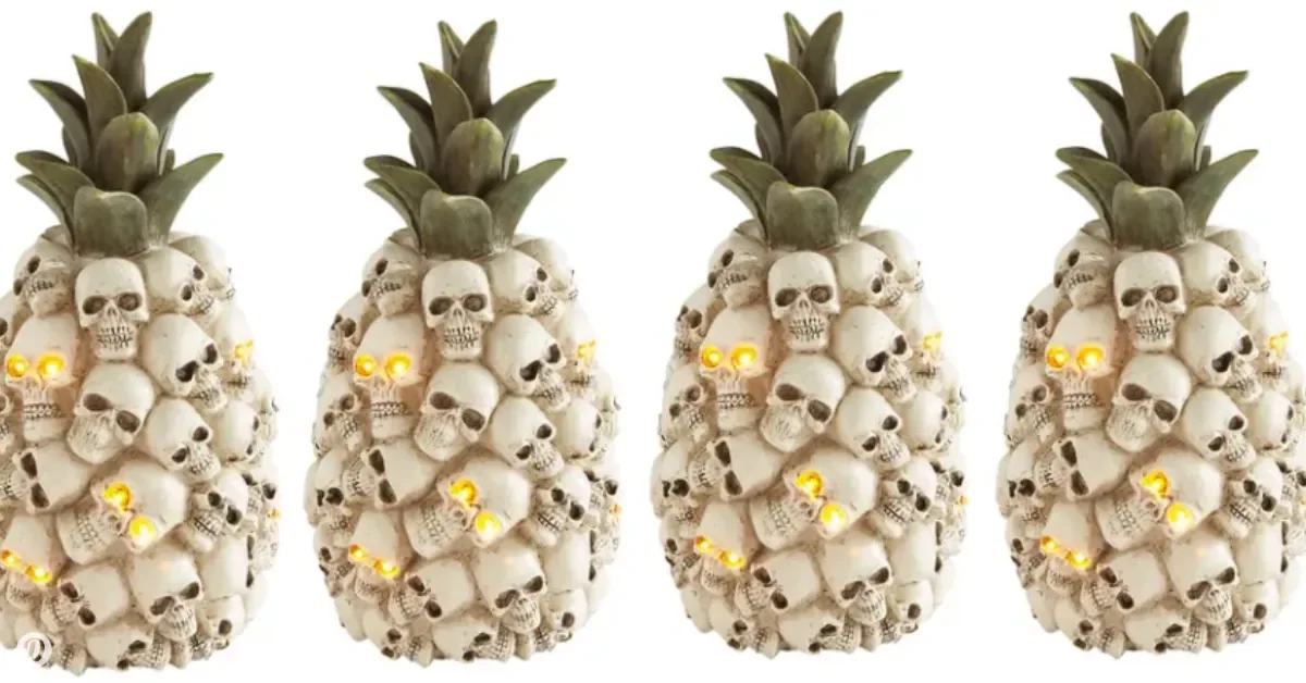 This Light-Up Pineapple Of Skulls Is The Bizarre Halloween Decoration You Never Knew You Needed