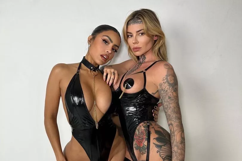 Models Show Off In Sultry Lingerie, Playfully Telling Fans To 'Stop Drooling'