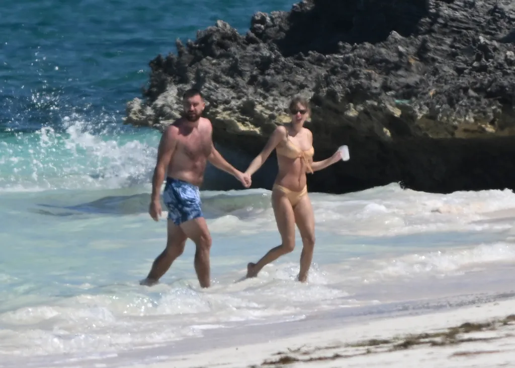 Taylor Swift Flaunts Toned Physique In Yellow Bikini, Shares Kiss With Travis Kelce In Bahamas