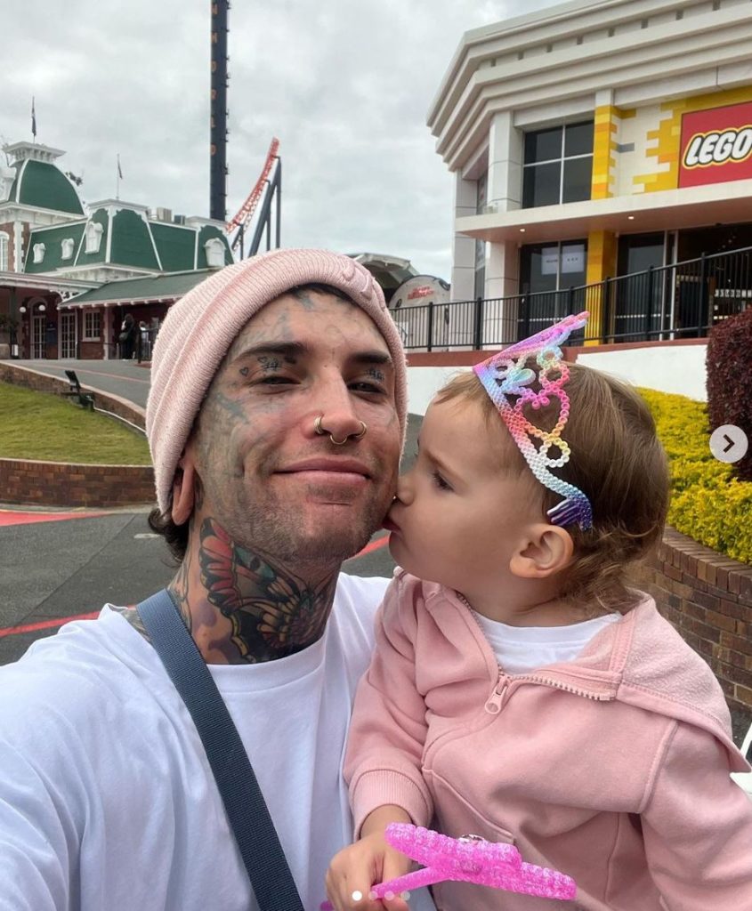 Dad Fully Covered In Tattoos Transforms For His Young Daughter