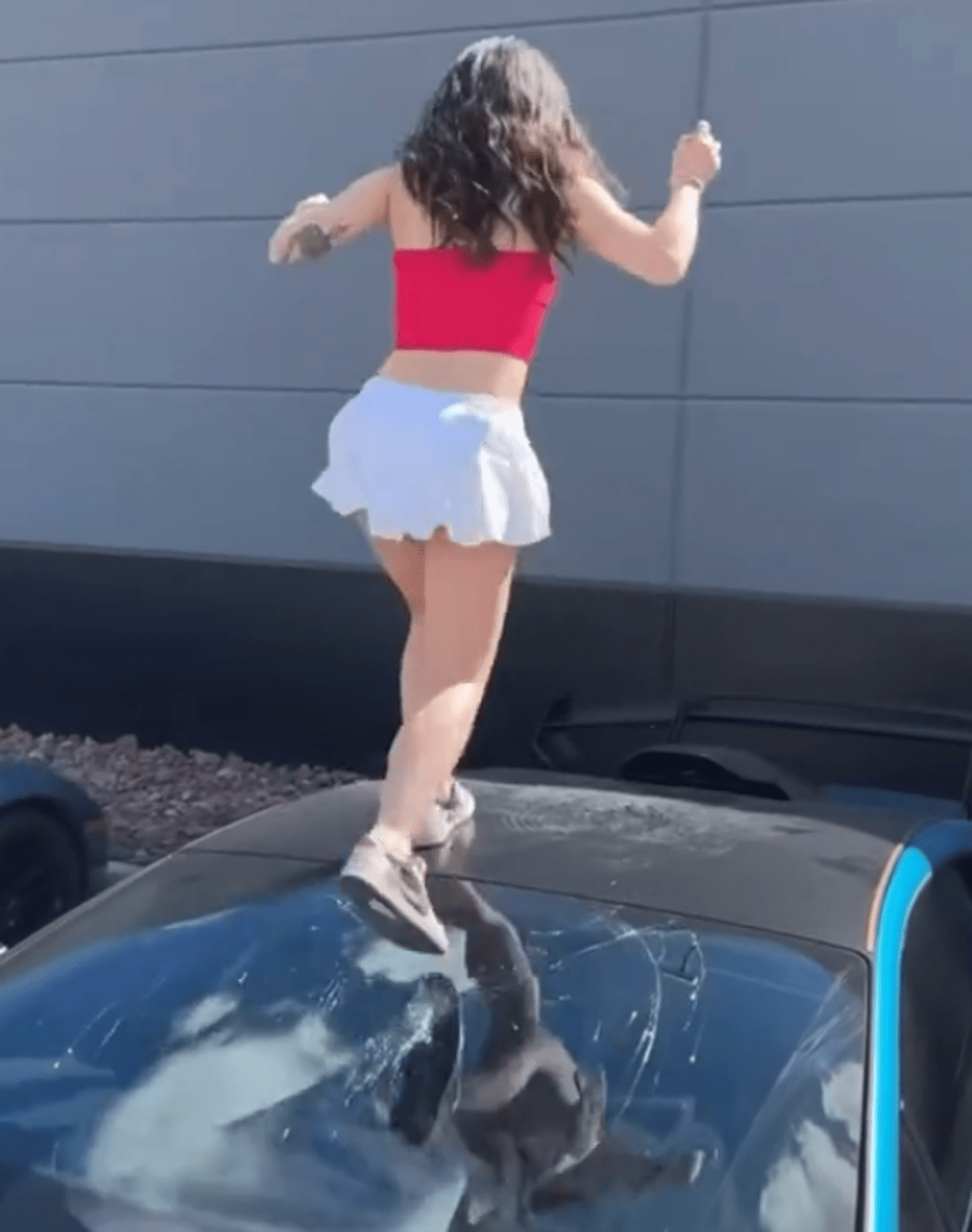 Woman Breaks Lamborghini Window While Dancing For TikTok, Surprising Viewers With Car's Fragility
