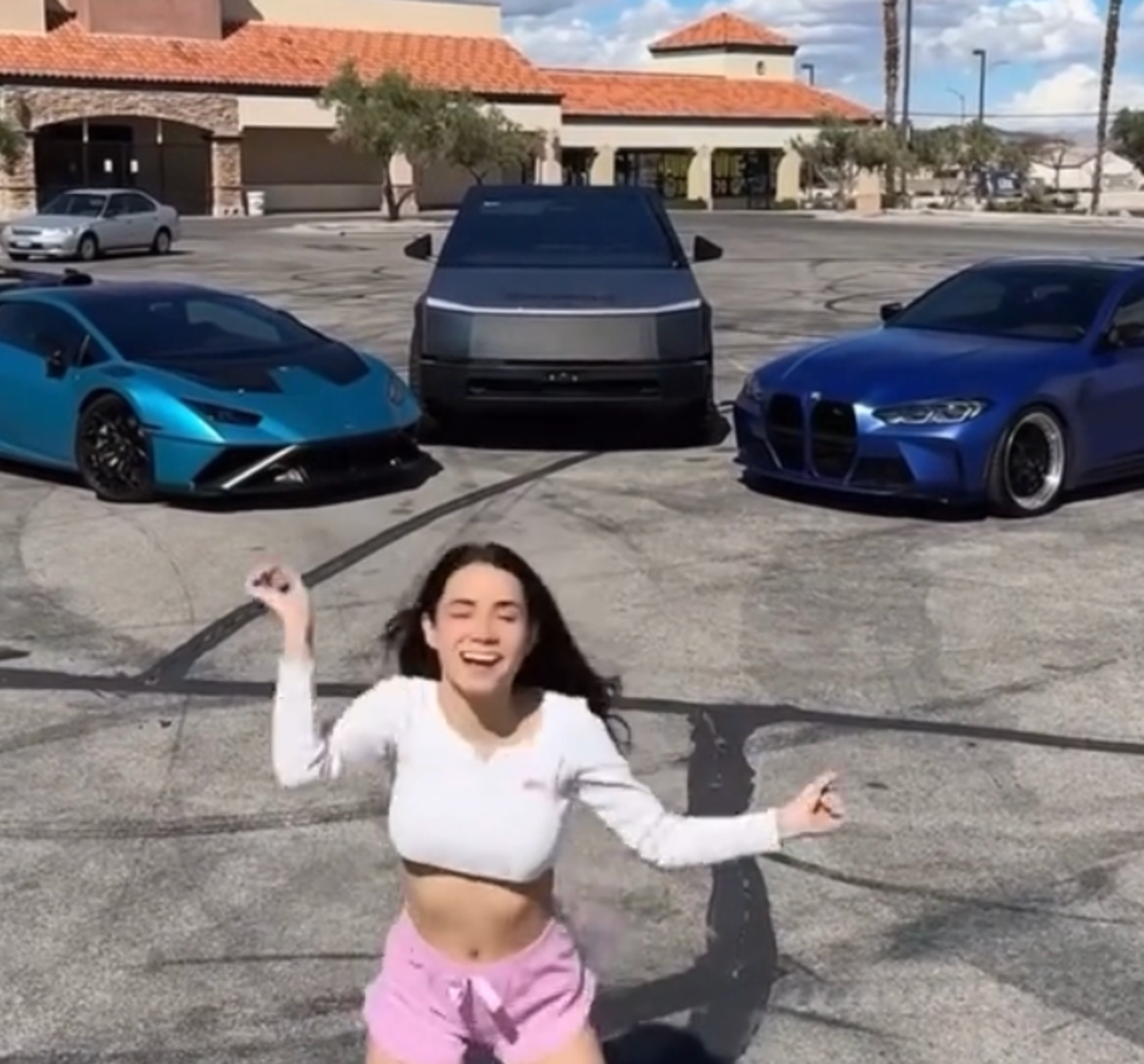 Woman Breaks Lamborghini Window While Dancing For TikTok, Surprising Viewers With Car's Fragility